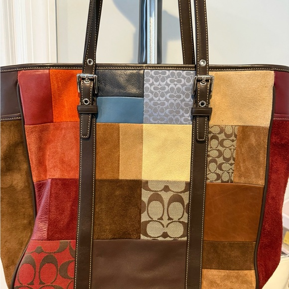 Coach Multicolor Patchwork Tote - Picture 2 of 7